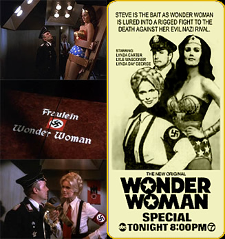 Fotogramas y anuncio de Fausta, The Nazi Wonder Woman (1976)